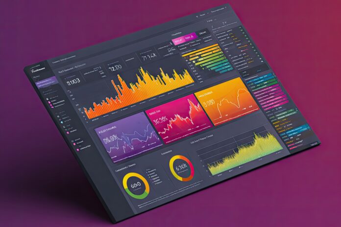 A colorful, interactive dashboard built using Perplexity’s new tool, displaying charts and KPIs.