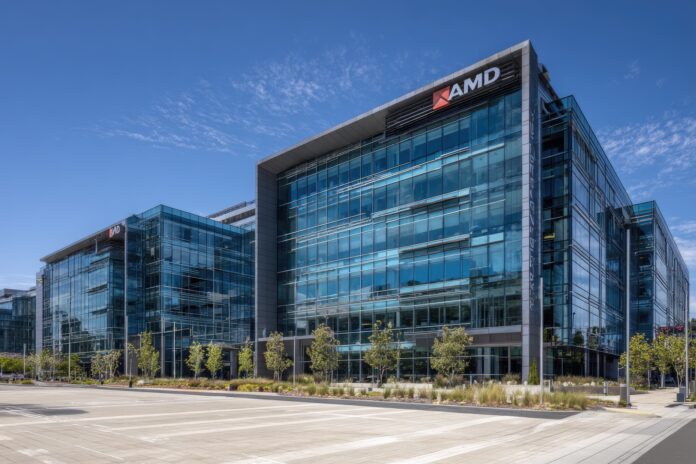 AMD corporate building showcasing global tech company offices