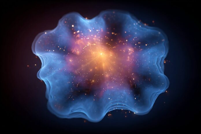 Visualization of quantum dark matter droplets in cosmic space
