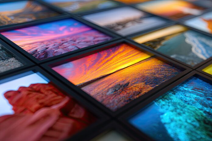 Modern Digital Photo Frames Displaying Memories