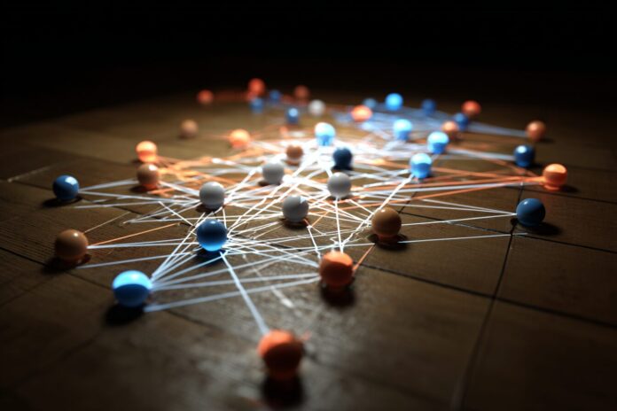 AlphaGo's neural network visualizing potential moves on a Go board.