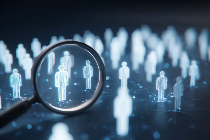 An AI-powered dashboard showing recruitment analytics and candidate diversity stats.