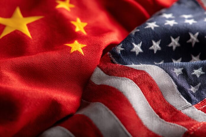 US and China flags symbolizing negotiation