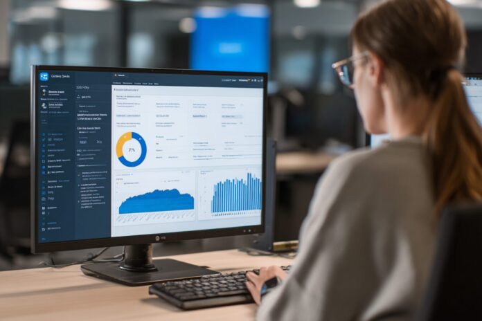 ChatGPT interacting with a secure MCP server dashboard, visualizing AI connecting to internal company data.