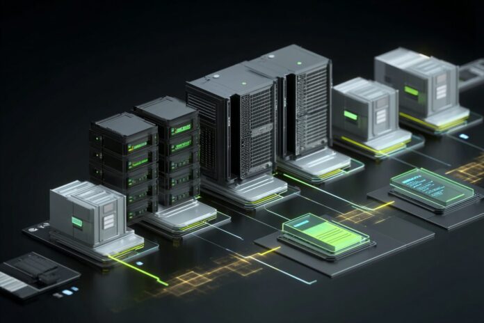 A GPU-accelerated server running NVIDIA NeMo Retriever Extraction pipeline, with virtual document input streams.
