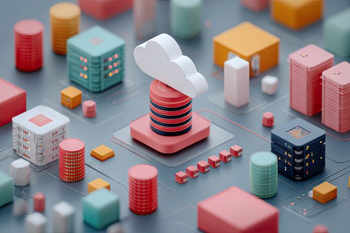 Visual representation of PostgreSQL database infrastructure in an enterprise cloud setting.