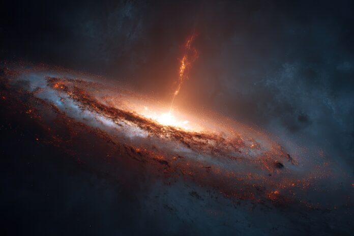 Visualization of an Extreme Nuclear Transient event near a galactic core