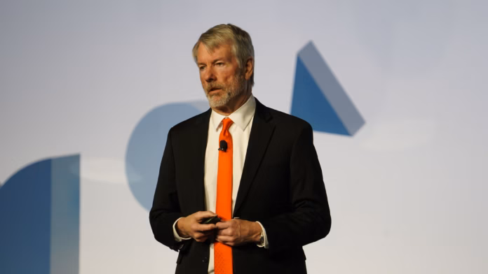 Michael Saylor addressing investors about Bitcoin and Strategy's equity raise