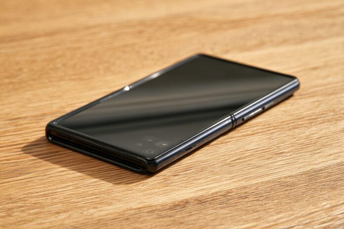 A Samsung Galaxy Z Fold 7 unfolded, highlighting its slim profile.