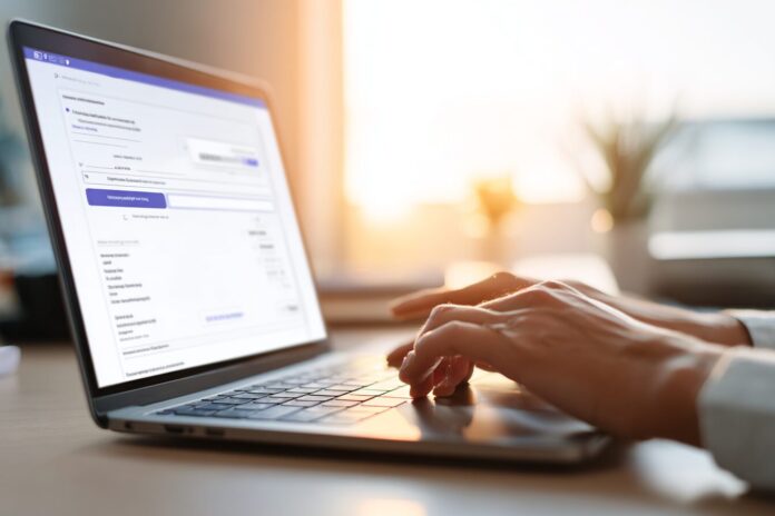 ChatGPT agent actively filling out an online form using its virtual computer interface.