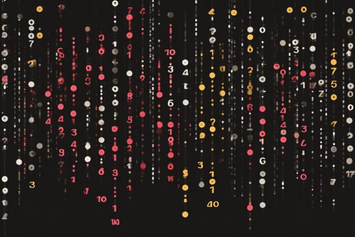 Abstract representation of ternary digits (trits) highlighting three discrete states.