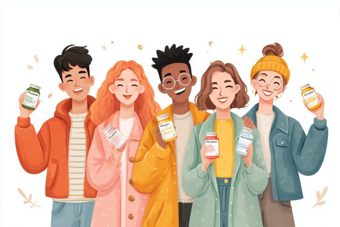 AI avatars and digital influencers promoting magnesium supplements on social media.