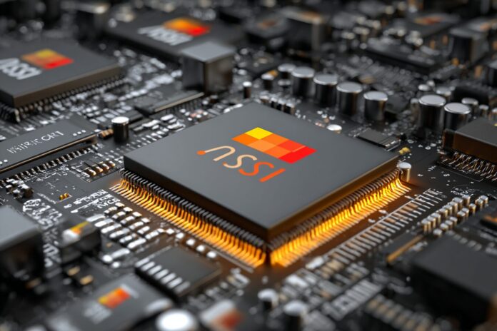 GlobalFoundries and MIPS logos with RISC-V chip illustration