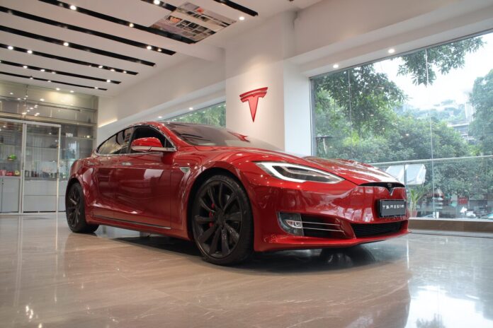 Tesla's first showroom in Mumbai