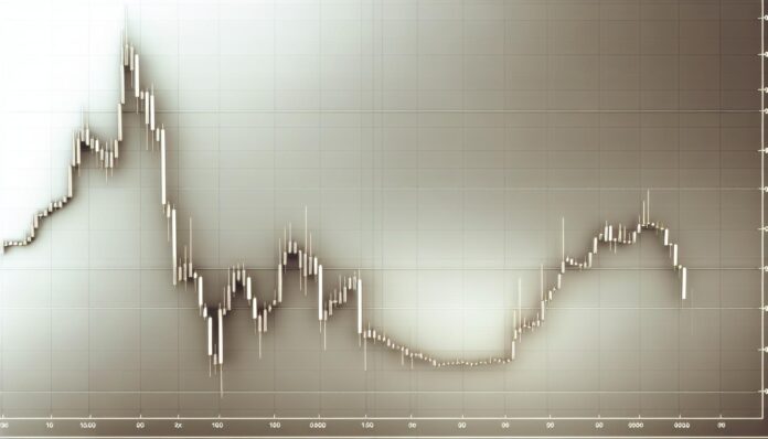 Bitcoin price chart showing reduced volatility and steady climb