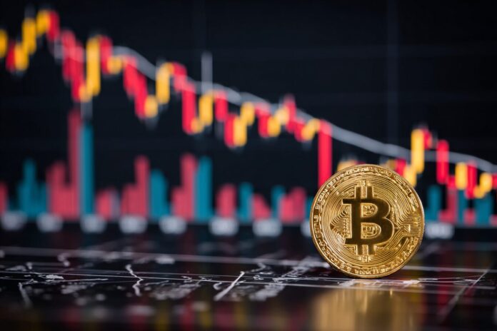 Bitcoin price chart shows August weekend dip rocketing down from recent highs.