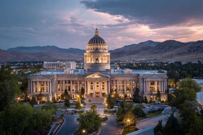 Nevada State Capitol Building during emergency cyberattack response