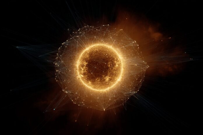 AI-generated visualization of the Sun analyzed by Surya model