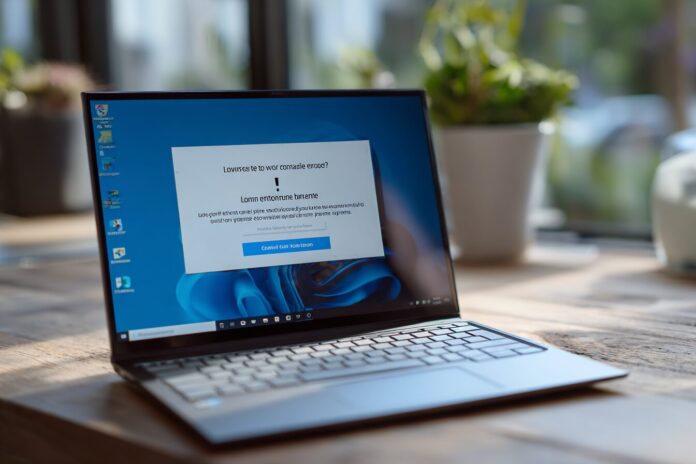 Windows 11 certificate enrollment error message dialog