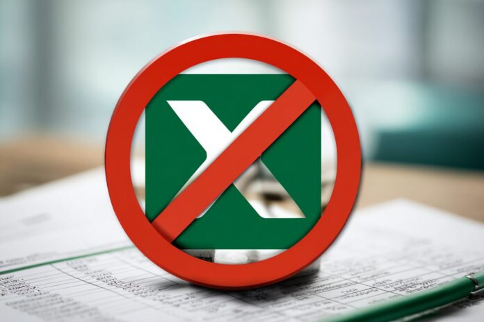 Excel Trust Center warning message about blocked file types.