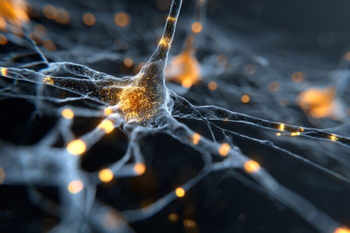 Abstract visual of an advanced AI model with glowing neural network patterns