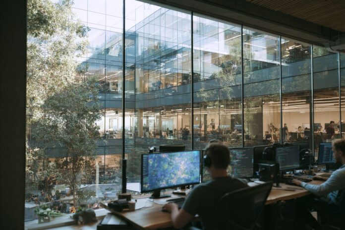 OpenAI headquarters with a focus on responsible AI development.