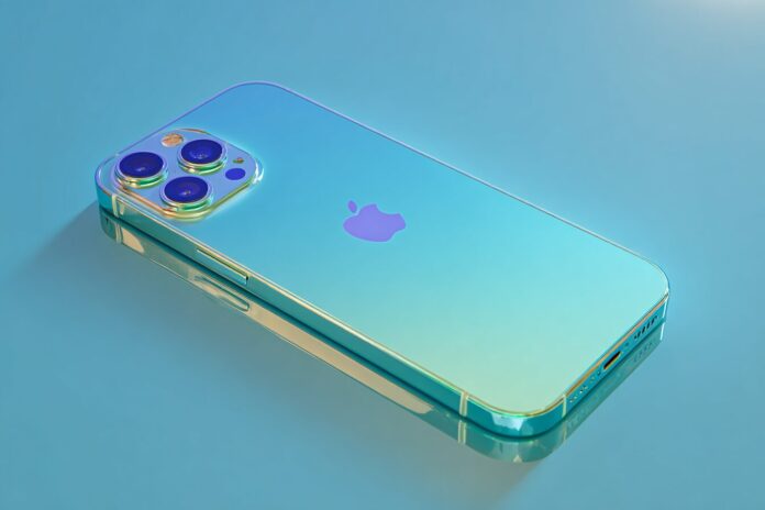 Slim, futuristic iPhone 17 on a bright surface