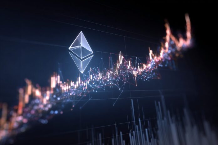 Ethereum price chart showing recent rally to all-time high in August 2025