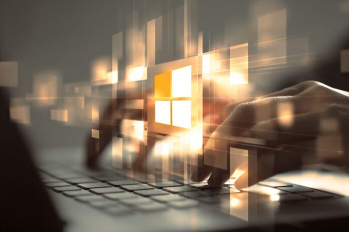 Admin applying Exchange Server hybrid hotfix and trust rotation steps in Microsoft Entra ID