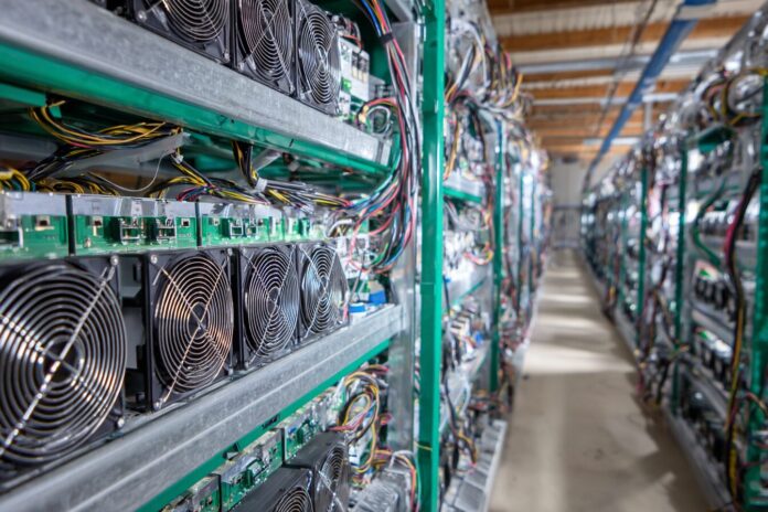 American Bitcoin mining facility and Bitmain ASIC hardware