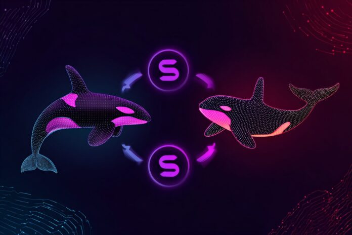 Orca DAO and Solana ecosystem symbols, highlighting staking and buyback strategy.