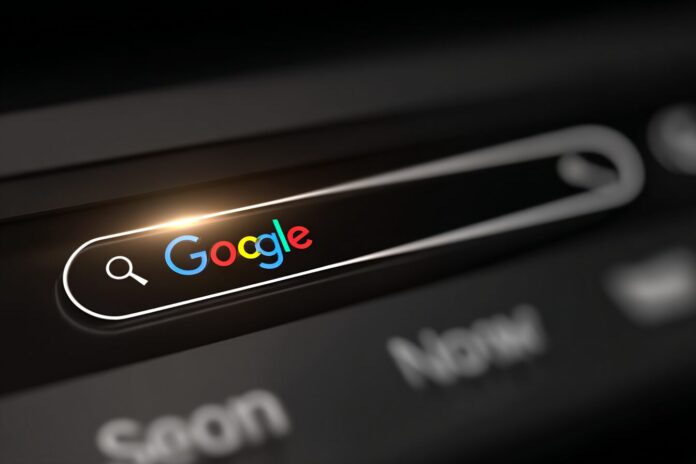 Screenshot of Google Chrome's new AI Mode button within the search bar.