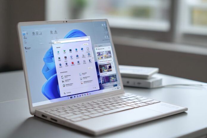 Windows 11 Narrator Braille Viewer floating window showing Braille cells