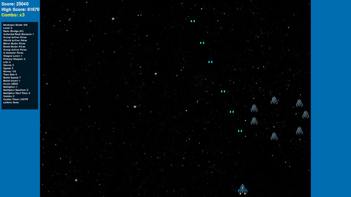 Galactic Striker Arcade Game