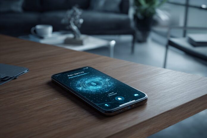 iPhone 17 with A19 chip displayed on a modern desk, emphasizing security-focused features.