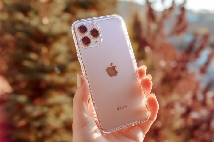 iPhone Air holding in hand thin glass back