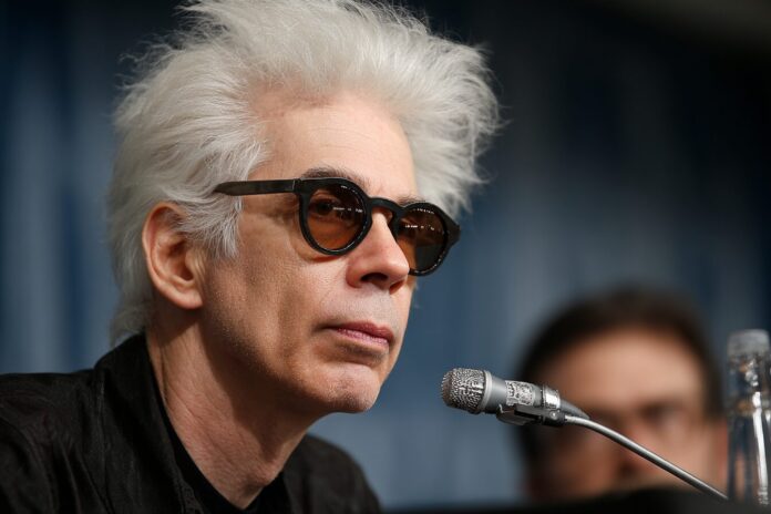 Jim Jarmusch speaking at a film festival press conference