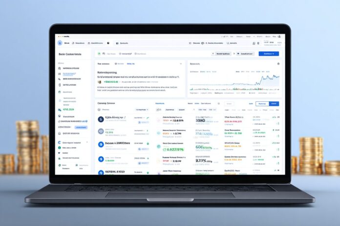 Coinbase homepage showcasing asset listing transparency