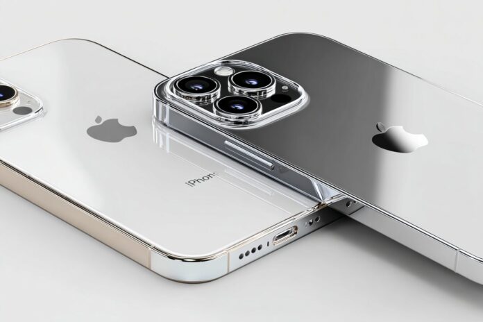 iPhone 17 Pro and iPhone 16 Pro side by side with emphasis on new aluminum design